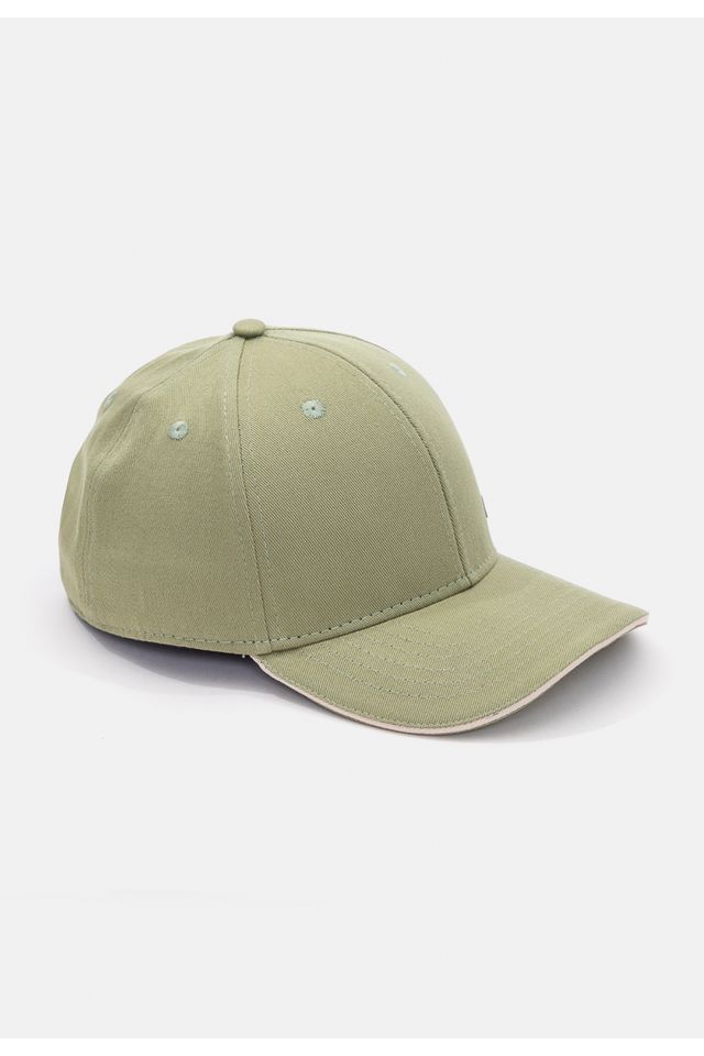 Bone-HD-Snapback-Aba-Curva-Verde-Claro-Militar