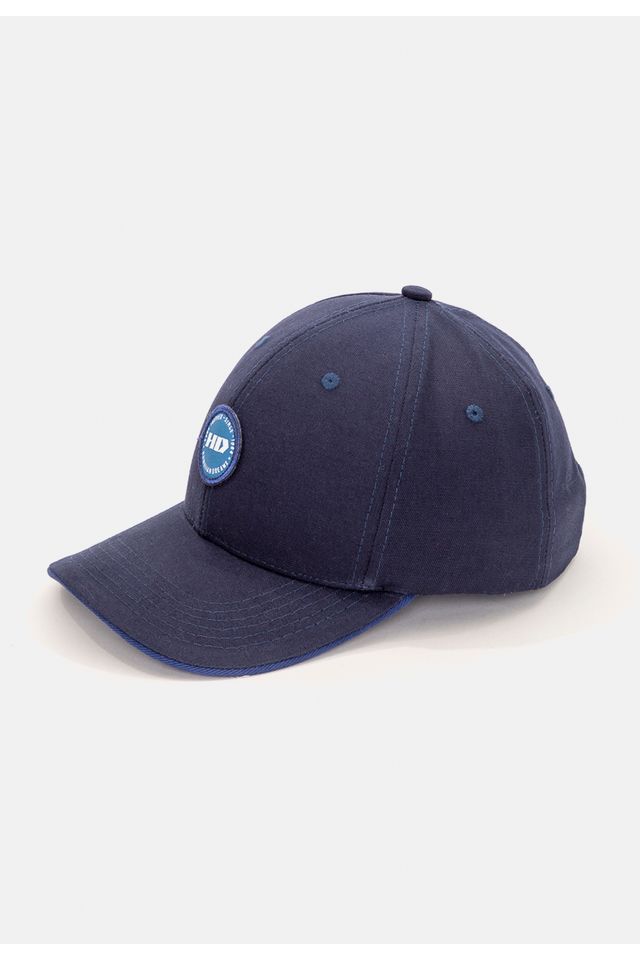 Bone-HD-Snapback-Aba-Curva-Azul-Marinho