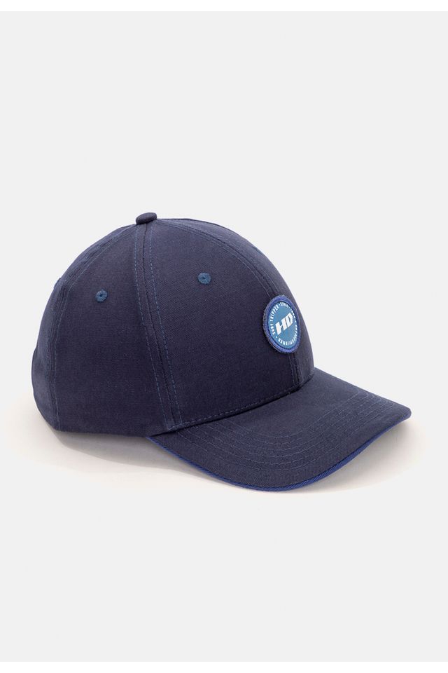 Bone-HD-Snapback-Aba-Curva-Azul-Marinho