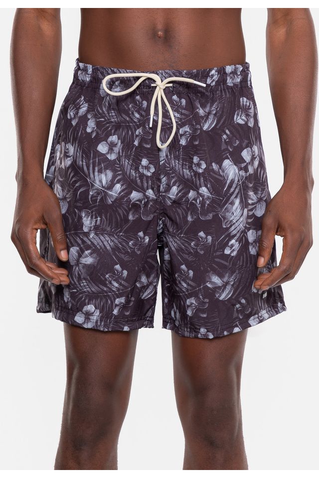 Shorts-HD-Floral-Preto Shorts-HD-Floral-Preto