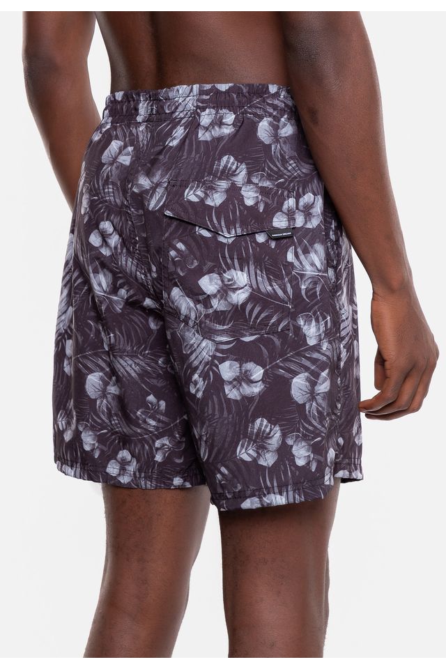 Shorts-HD-Floral-Preto
