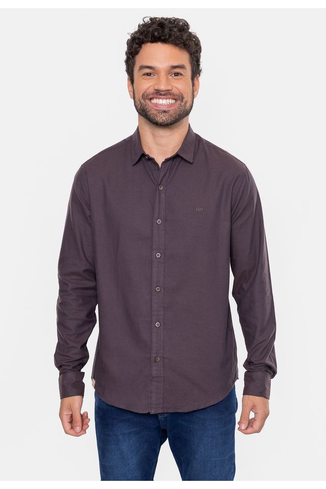 Camisa-HD-Manga-Longa-Flanelada-Lisa-Marrom-Cafe