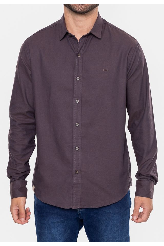 Camisa-HD-Manga-Longa-Flanelada-Lisa-Marrom-Cafe