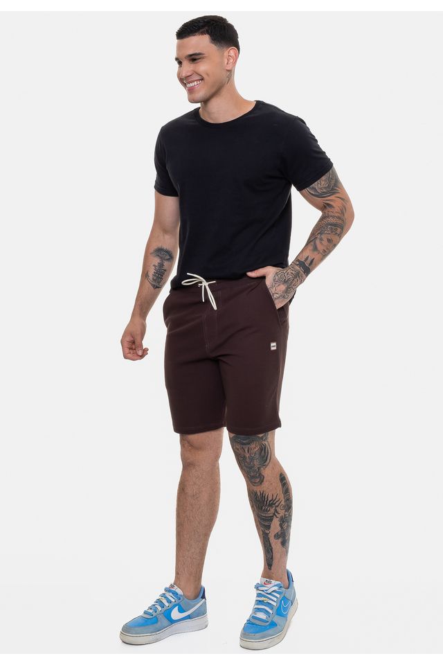 Bermuda-HD-Moletom-Masculina-Dot-Marrom