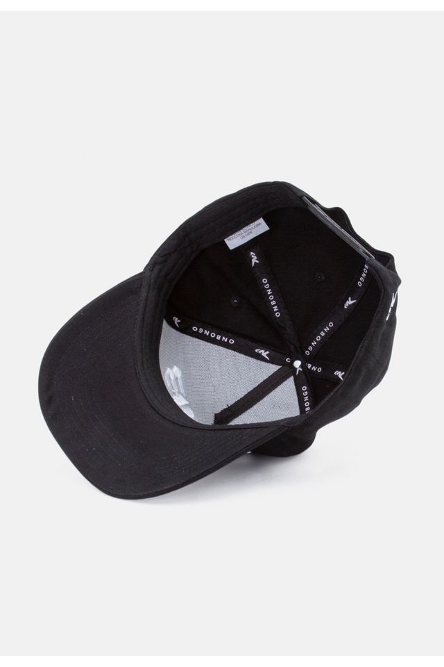 Bone-Onbongo-Aba-Curva-Snapback-Preto