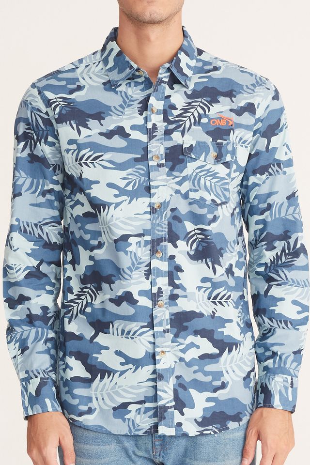 Camisa-Onbongo-Manga-Longa-Camuflada-Azul Camisa-Onbongo-Manga-Longa-Camuflada-Azul