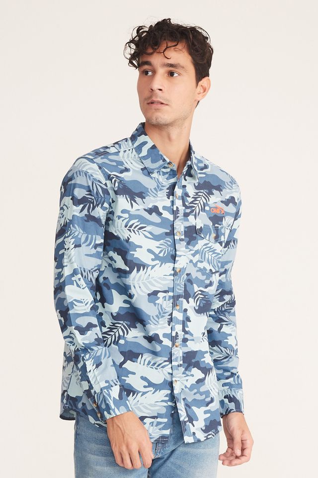Camisa-Onbongo-Manga-Longa-Camuflada-Azul Camisa-Onbongo-Manga-Longa-Camuflada-Azul