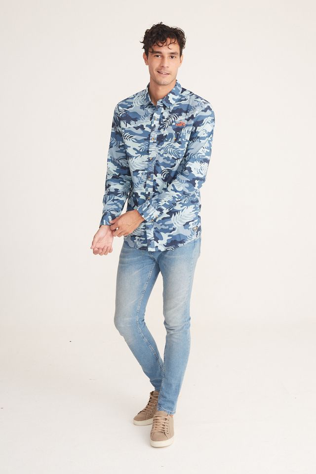 Camisa-Onbongo-Manga-Longa-Camuflada-Azul Camisa-Onbongo-Manga-Longa-Camuflada-Azul