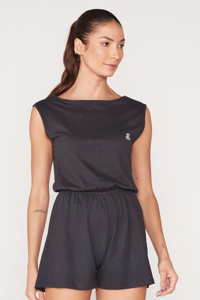 Macacao-Starter-Feminino-Com-Abertura-Nas-Costas-Mini-Logo-Preto