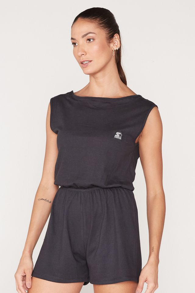 Macacao-Starter-Feminino-Com-Abertura-Nas-Costas-Mini-Logo-Preto