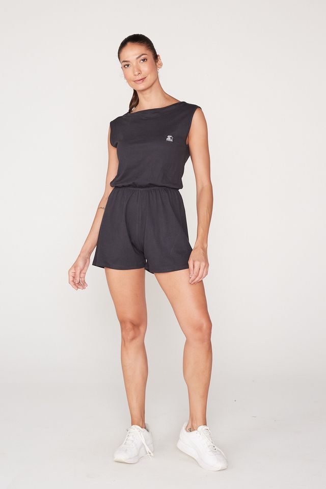Macacao-Starter-Feminino-Com-Abertura-Nas-Costas-Mini-Logo-Preto