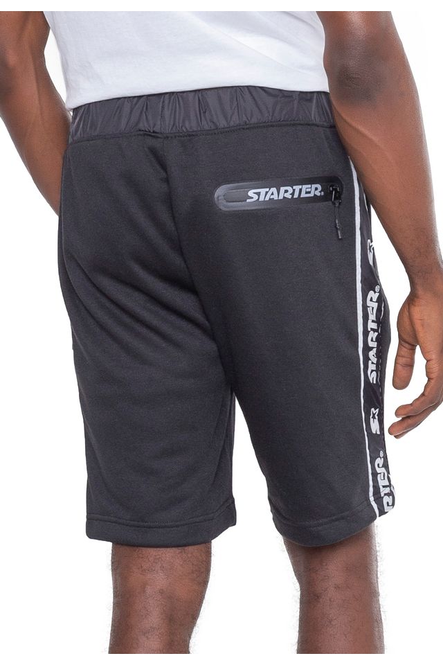 Bermuda-Starter-Moletom-Preta