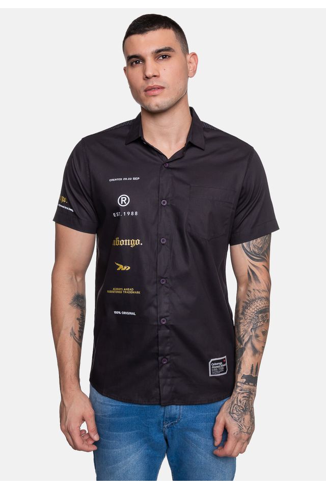 Camisa-Onbongo-Manga-Curta-Preta
