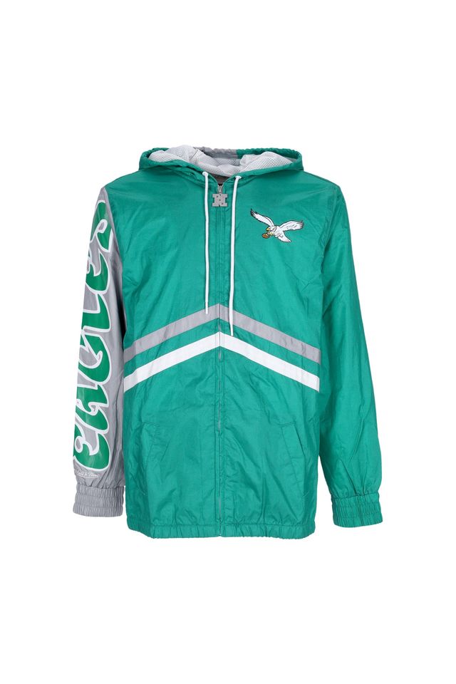 Jaqueta-Mitchell---Ness-Undeniable-Full-Zip-Windbreaker-Philadelphia-Eagles-Verde