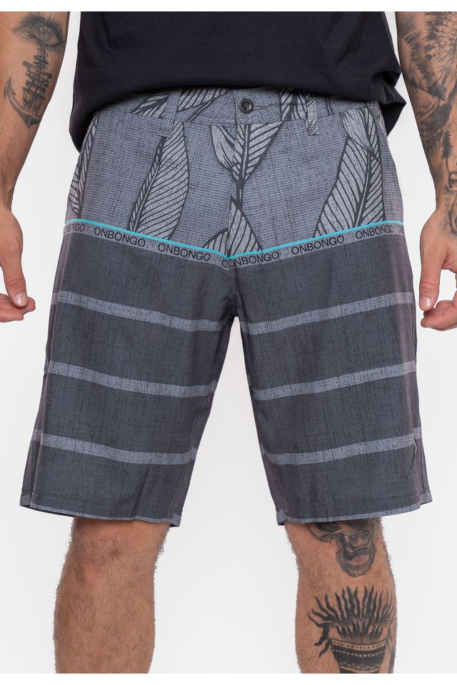 Boardshort-Onbongo-Hibrido-Preto
