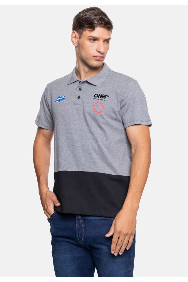 Camisa-Onbongo-Polo-Cinza