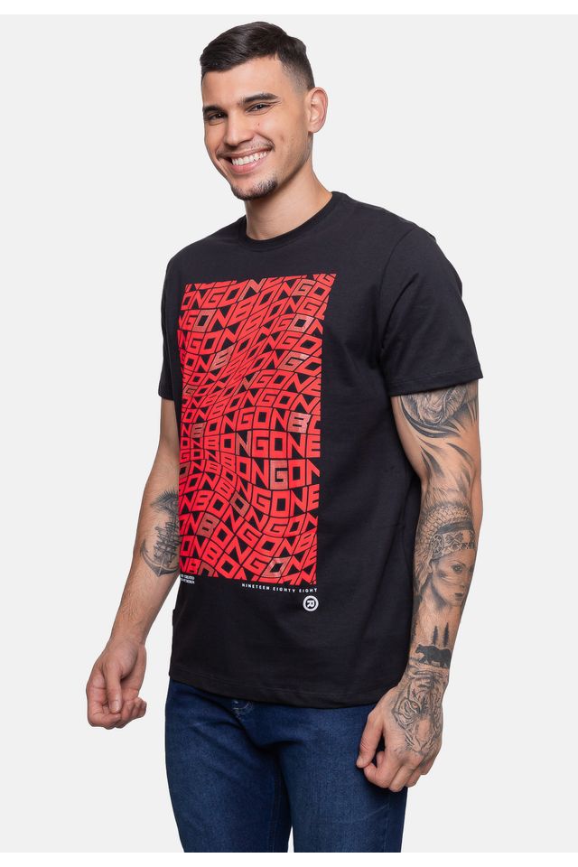 Camiseta-Onbongo-Masculina-Wave-Preta