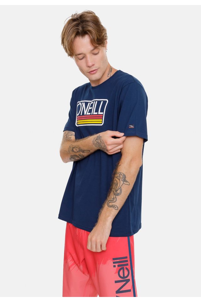 Camiseta-Oneill-Headquarters-Azul-Marinho