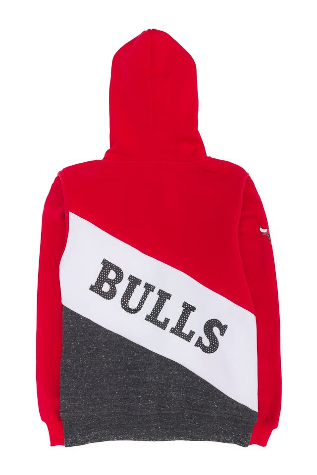 Moletom-NBA-Juvenil-Aberto-Com-Capuz-Chicago-Bulls-Vermelho