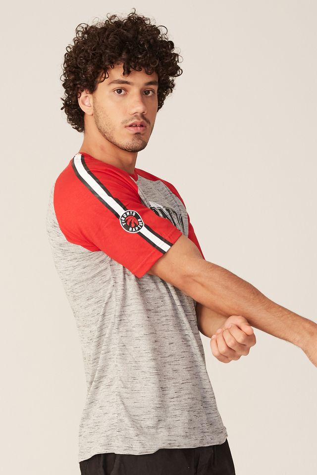 Camiseta-NBA-Especial-Toronto-Raptors-Casual-Cinza