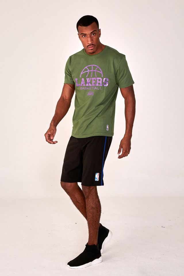 Boardshort-NBA-Com-Elastico-Preto