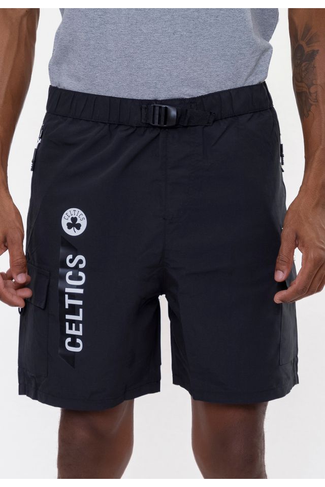Shorts-NBA-Volley-Boston-Celtics-Preto