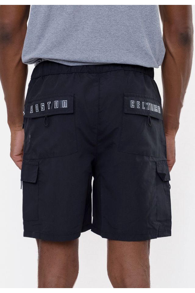 Shorts-NBA-Volley-Boston-Celtics-Preto