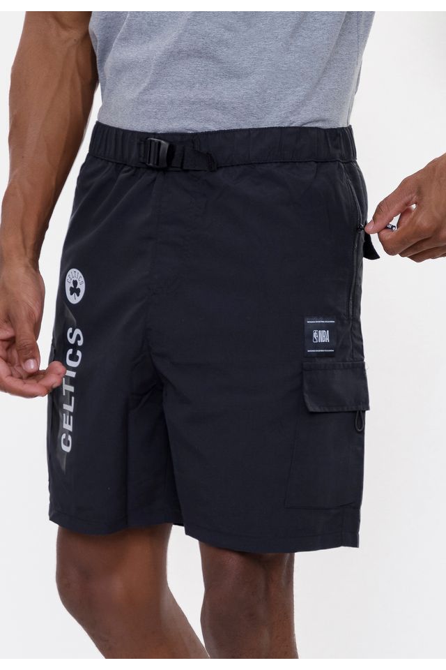 Shorts-NBA-Volley-Boston-Celtics-Preto