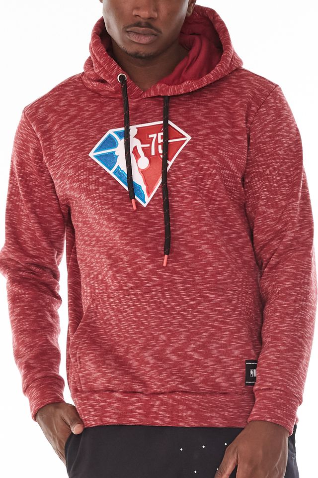 Moletom-NBA-Fechado-Com-Capuz-Diamond-Vinho-Mescla