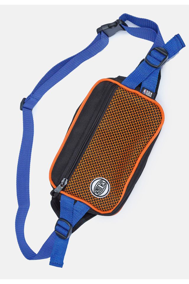 Pochete-NBA-Mesh-New-York-Knicks-Preta-Com-Laranja