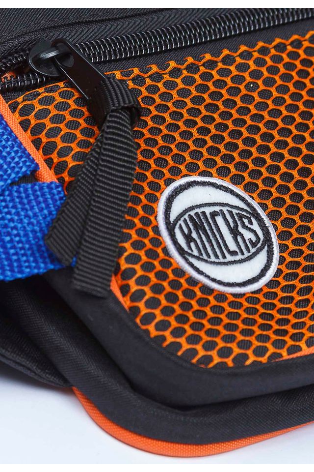 Pochete-NBA-Mesh-New-York-Knicks-Preta-Com-Laranja