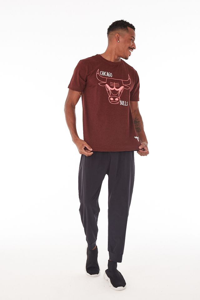 Camiseta-NBA-Especial-Chicago-Bulls-Vinho-Mescla