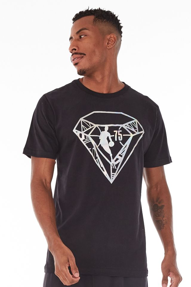 Camiseta-NBA-Especial-Big-Diamond-Preta