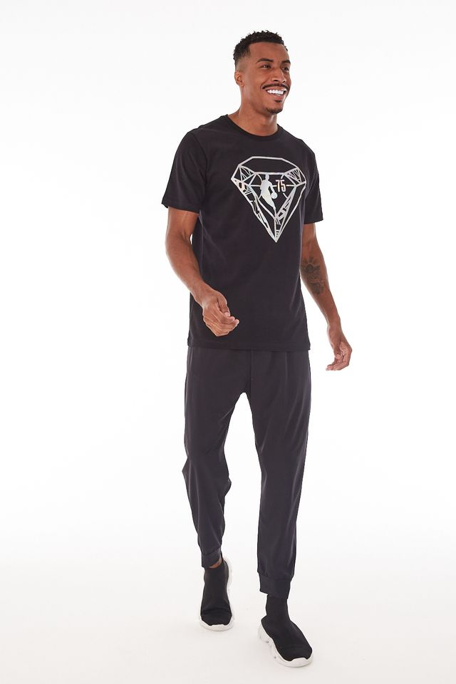 Camiseta-NBA-Especial-Big-Diamond-Preta