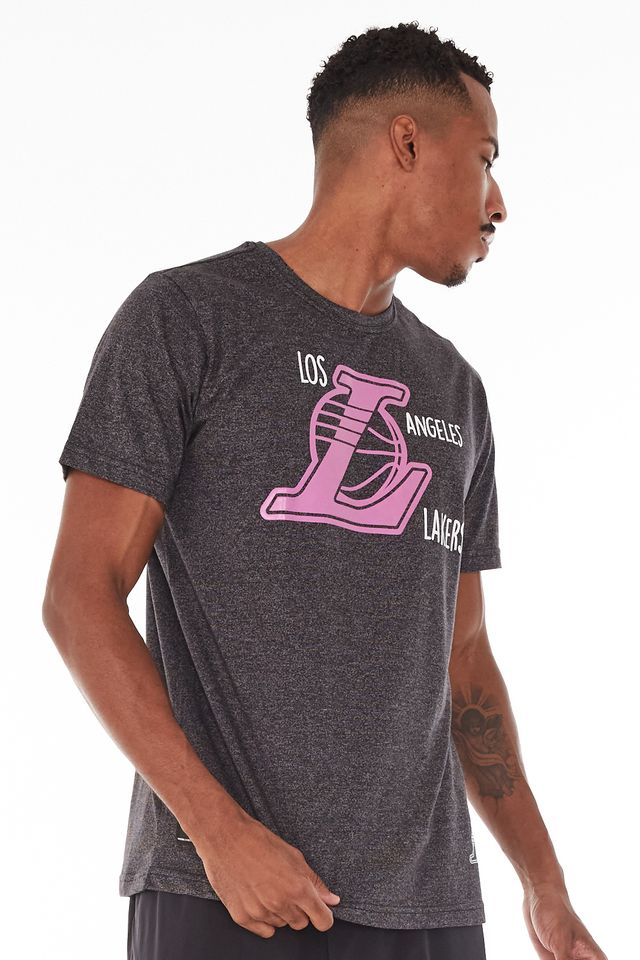 Camiseta-NBA-Especial-Los-Angeles-Lakers-Preta-Mescla