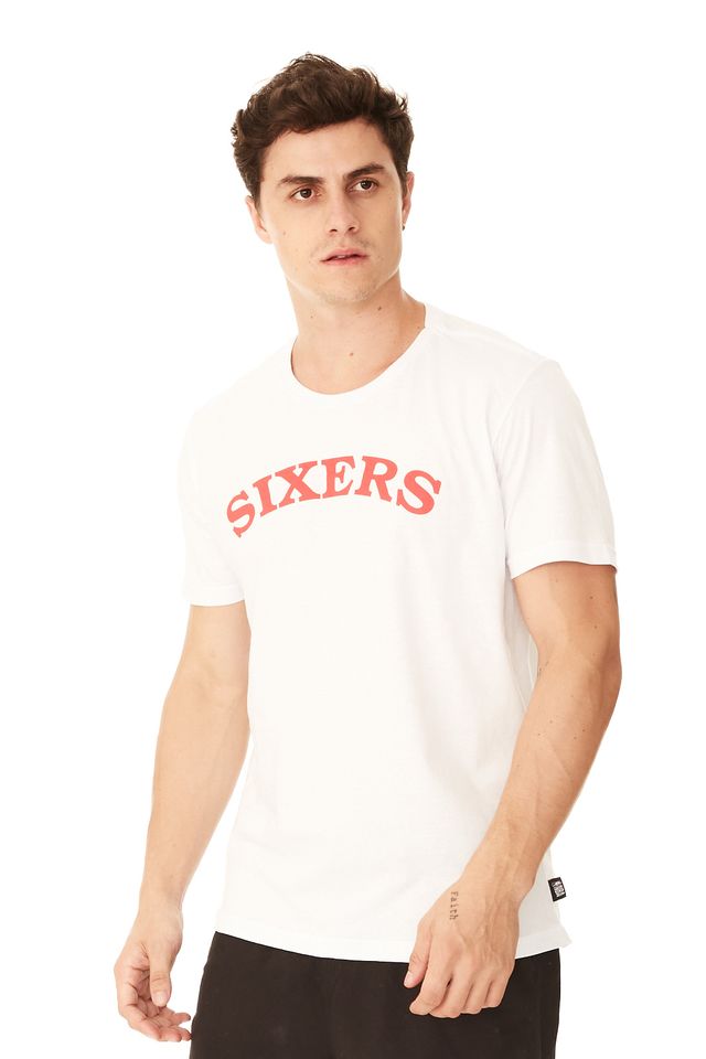 Camiseta-NBA-Estampada-Philadelphia-76ERS-Branca