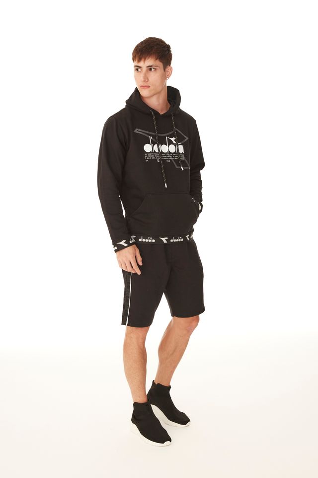 Moletom-Diadora-Fechado-Com-Capuz-Relief-Frieze-Preto