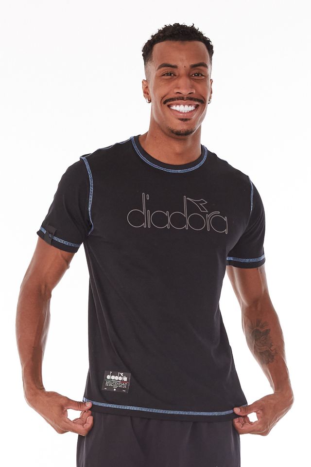 Camiseta-Diadora-Braide-Logo-Preta