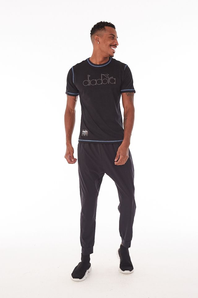 Camiseta-Diadora-Braide-Logo-Preta