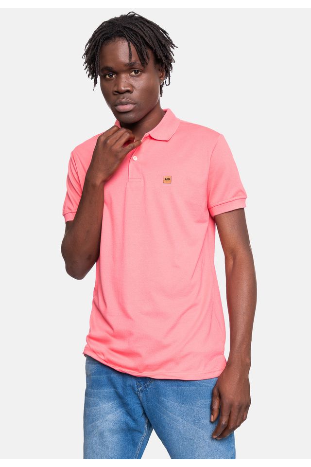 Camisa-Polo-HD-Masculina-Sleeve-Rosa-Coral