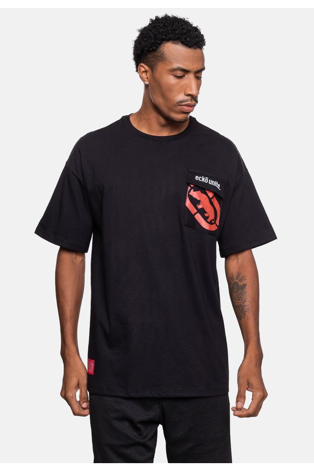 Camiseta-Ecko-Oversize-Preta