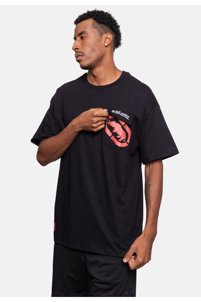Camiseta-Ecko-Oversize-Preta