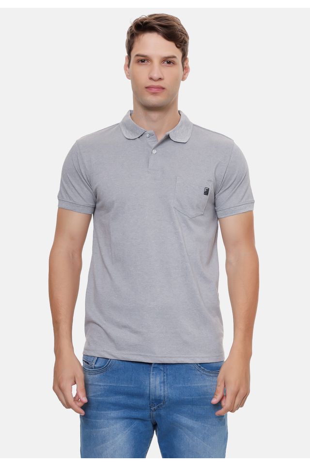 Camisa-Fatal-Polo-Piquet-Cinza