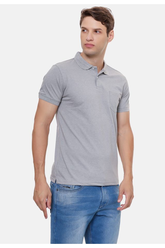 Camisa-Fatal-Polo-Piquet-Cinza