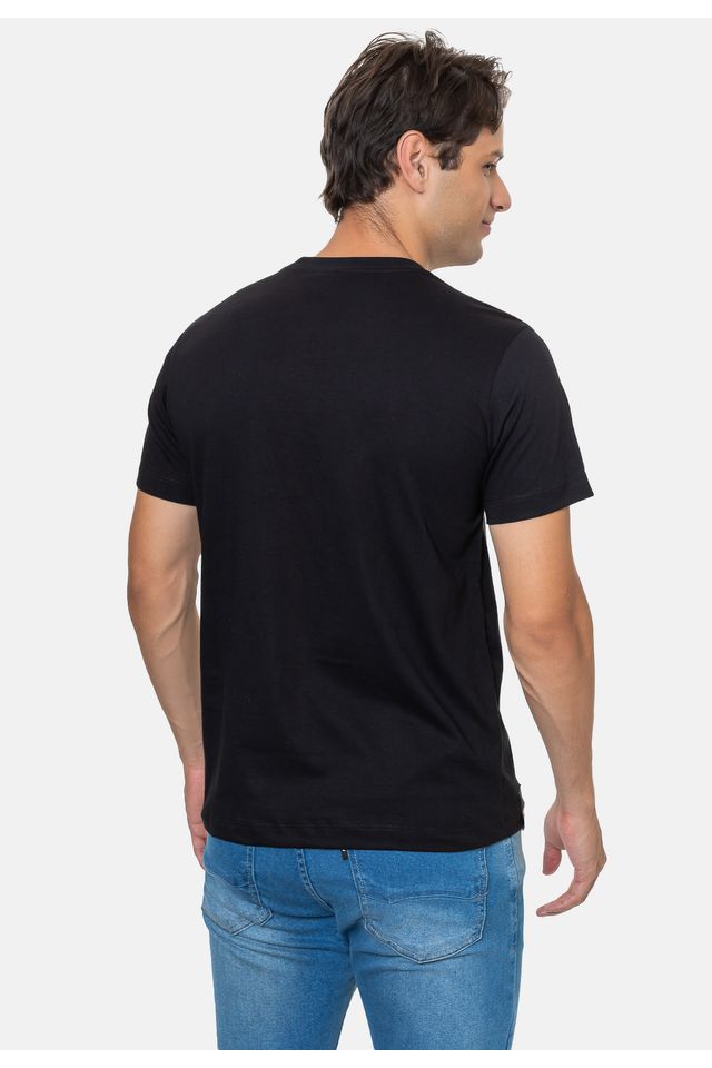 Camiseta-Ecko-Estampada-Preta