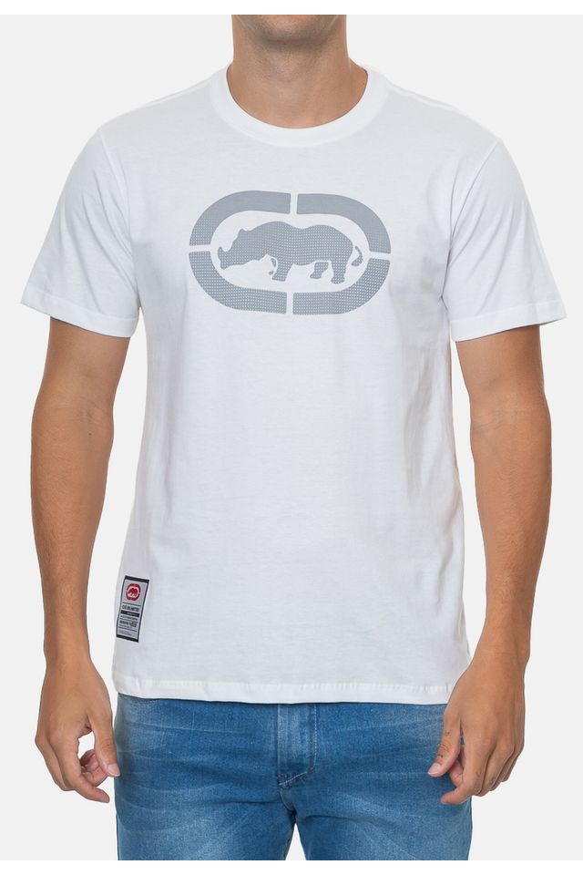 Camiseta-Ecko-Estampada-Branca