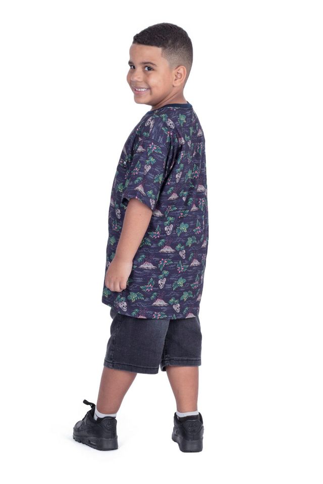 Camiseta-HD-Juvenil-Especial-Estampada-Island-Azul-Marinho