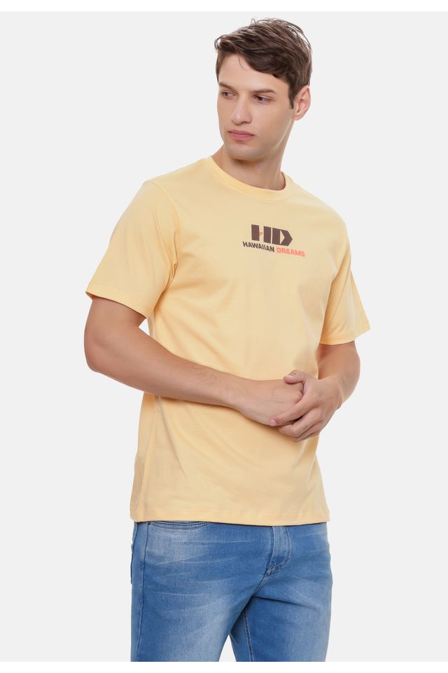 Camiseta-HD-Estampada-Amarela