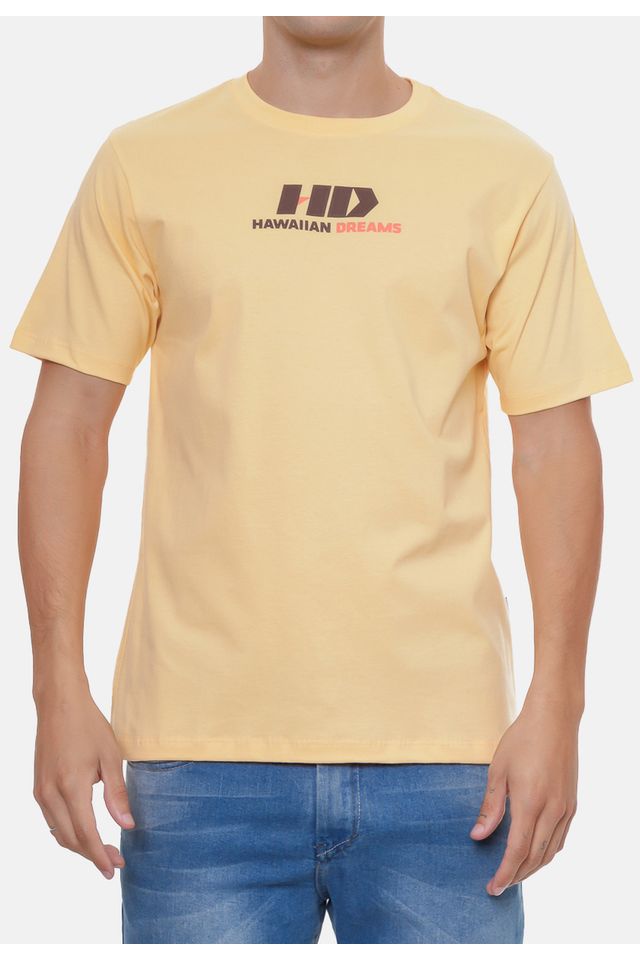 Camiseta-HD-Estampada-Amarela