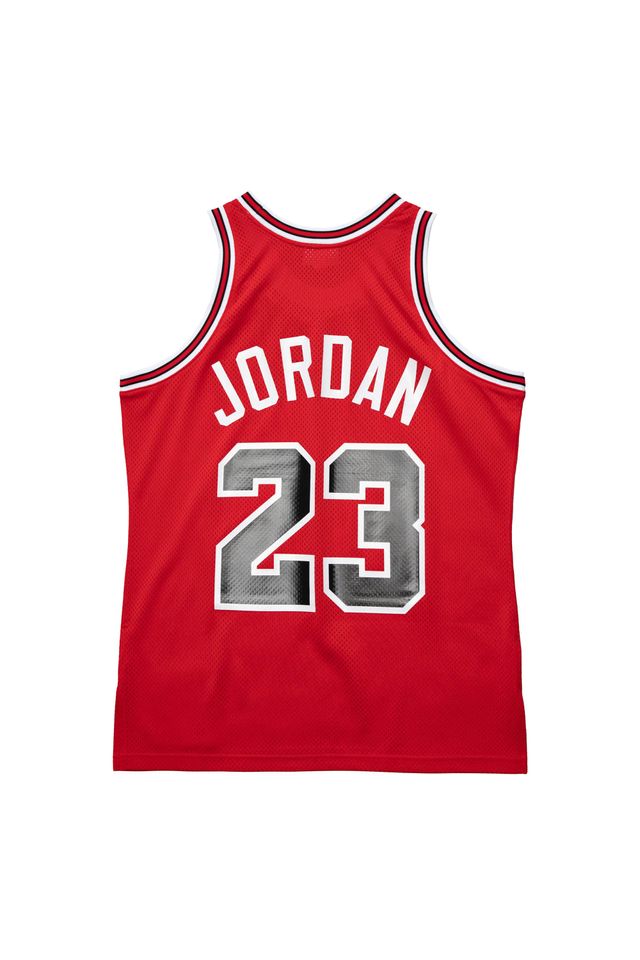 Regata-Mitchell---Ness-Authentic-Jersey-Chicago-Bulls-1986-1987-Michael-Jordan-Vermelha